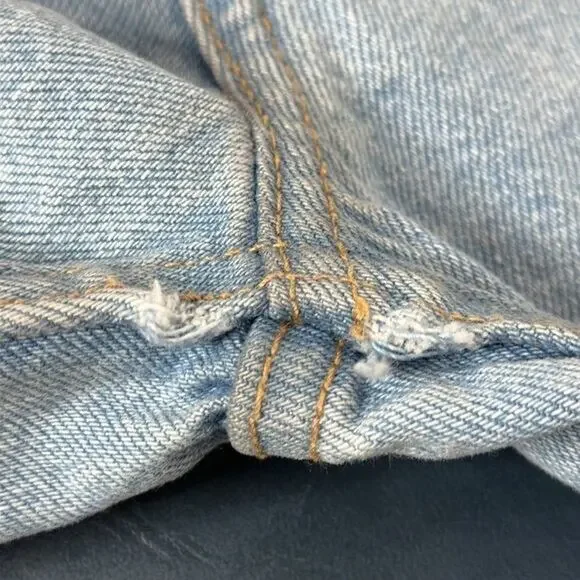 Zara Jeans Womens 6 Blue High Rise Mom‎ Preppy Retro 90s Y2k Light Wash - Picture 10 of 11